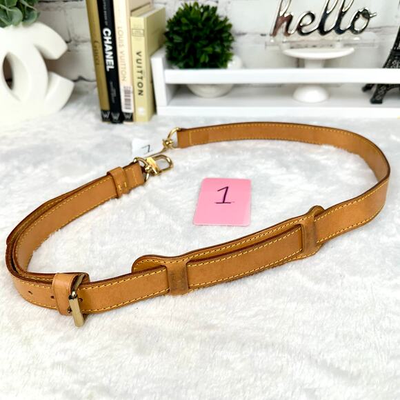 Louis Vuitton Vachetta leather Bandouliere Strap for Keepall travel bag! Nice! - Picture 1 of 12